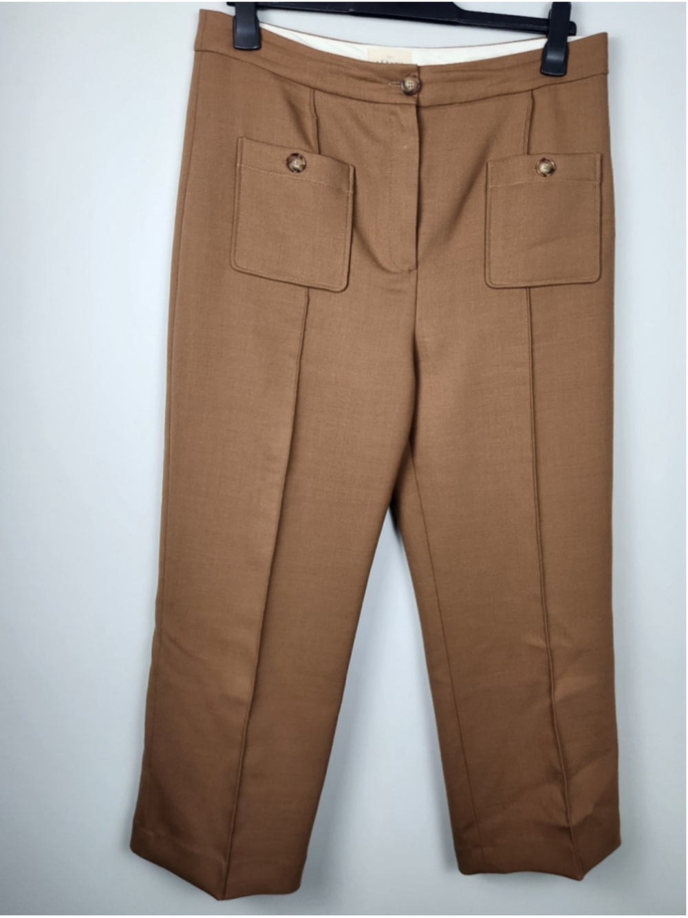 Sezane Emilio Trousers Dress Pants Size 44 Professional Old Money French Paris - Picture 2 of 12